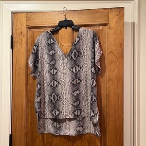 Caramela Snakeskin Blouse